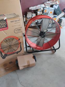 Heavy duty drum fan