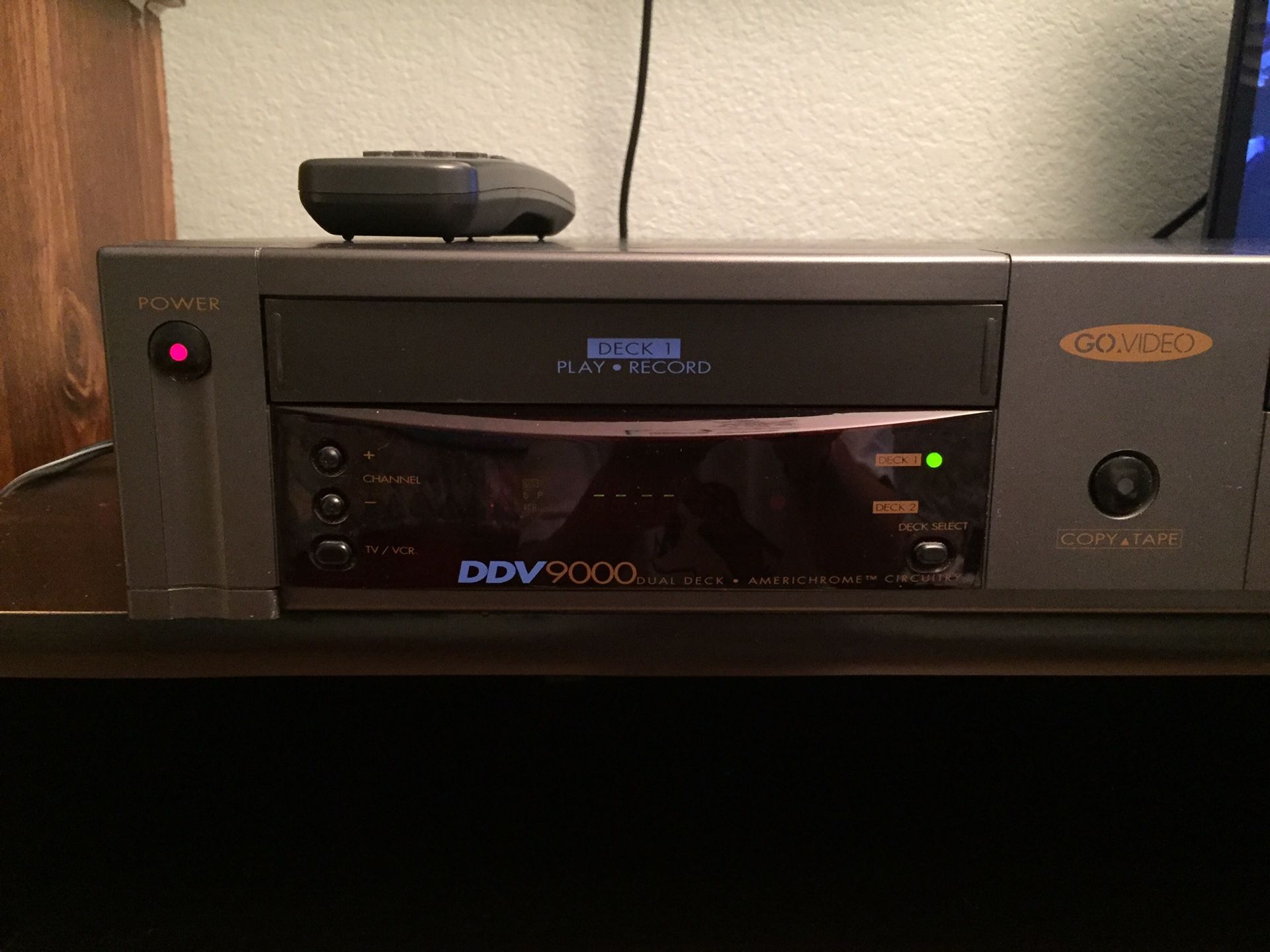 Go-Video DDV9000 Dual Deck VCR Player Recorder