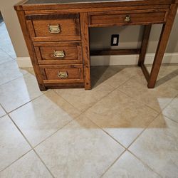 solid wood desk