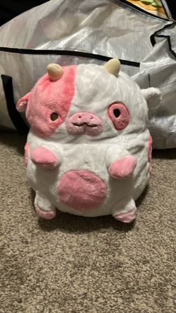 Pink and White Cow Squishmallow Plush