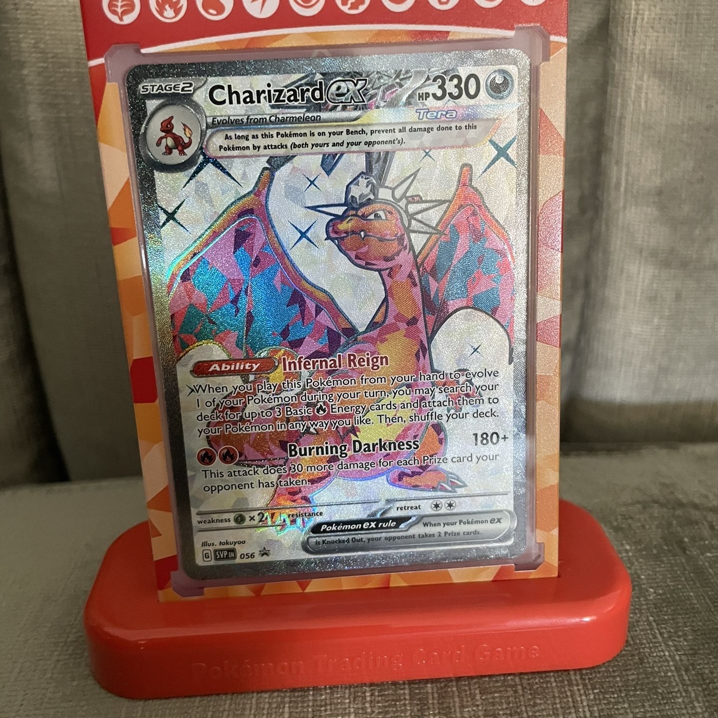 pokemon card 056 charizard ex Promo SVP PSA 9 2023 Pokemon Svp En-sv Black