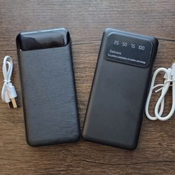 2 Pack Black 20000mah Power Banks