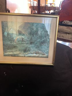 Colorized Silver Foil Landscape