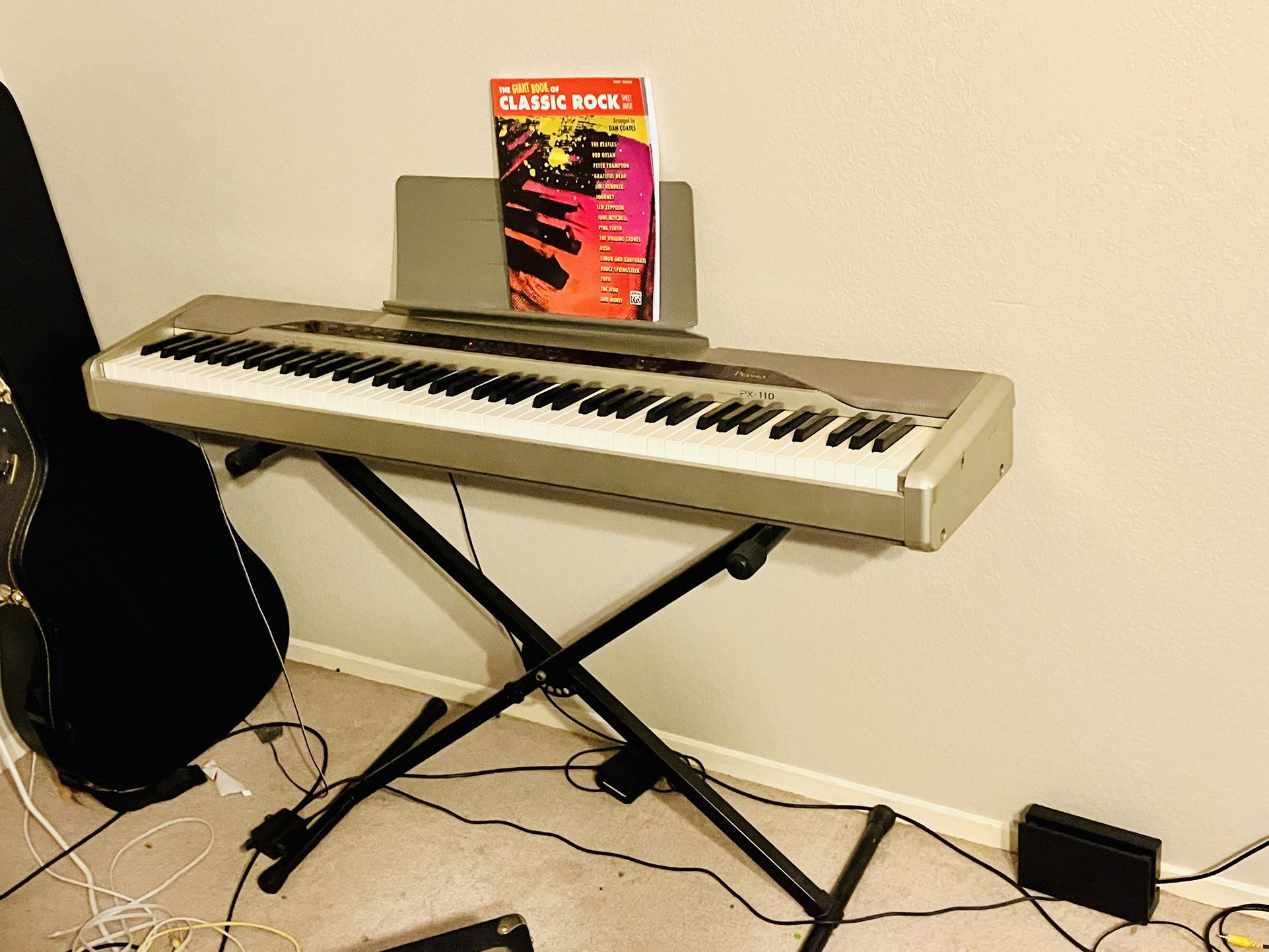 Casio Privia PX 110 Keyboard (with built-in Speakers), Pedal, Stand