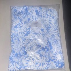 Los Angeles Dodgers Blue White Floral Shirt Major League Baseball MLB M