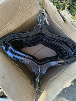 55 Clothes Hangers Plastic Black $33.00 for All