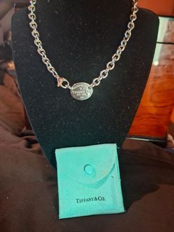 TIFFANY OVAL TAG CHOCKER
