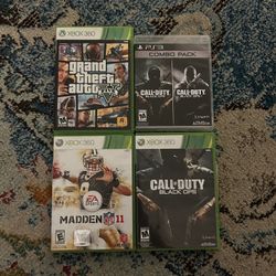 Madden 11, GTA V, COD Black Ops