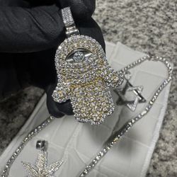 Bussdown Tennis Chain & Pendant