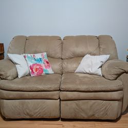 Microfiber Couch & Loveseat Recliner Set
