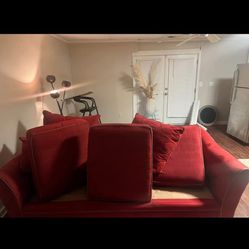 Red Couch-Great Condition-$250 OBO