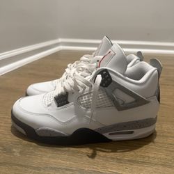 WHITE CEMENT JORDAN 4 SIZE 10