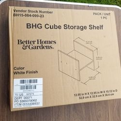 Brand New Cube Storage H Shelf, White 