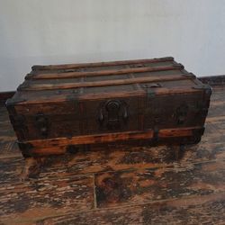 Antique Vintage Steamer Trunk