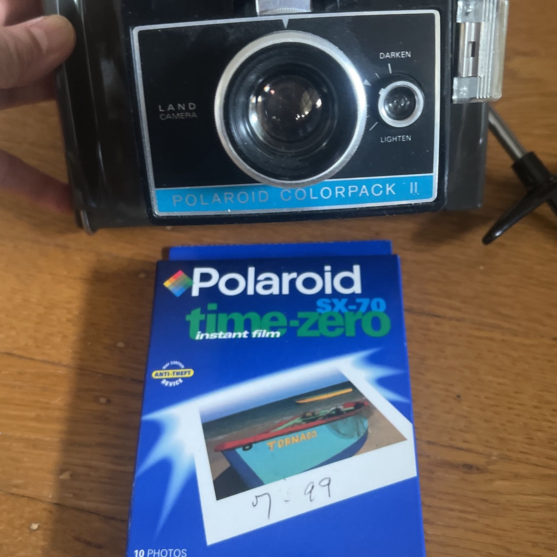 Vintage Polaroid Colorpack Camera with film