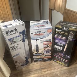 Brand New Shark vacuums In Box 