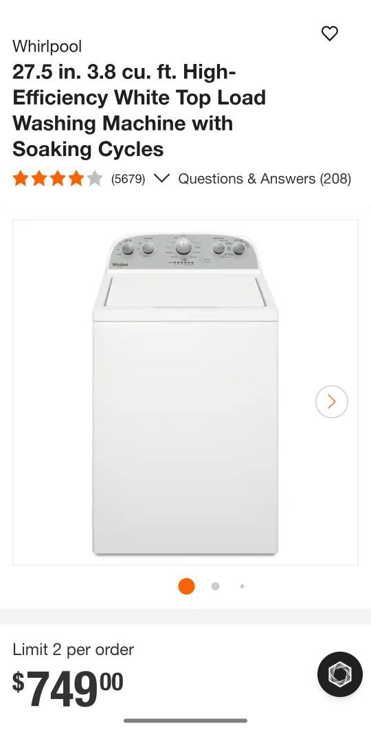 Whirlpool Washer