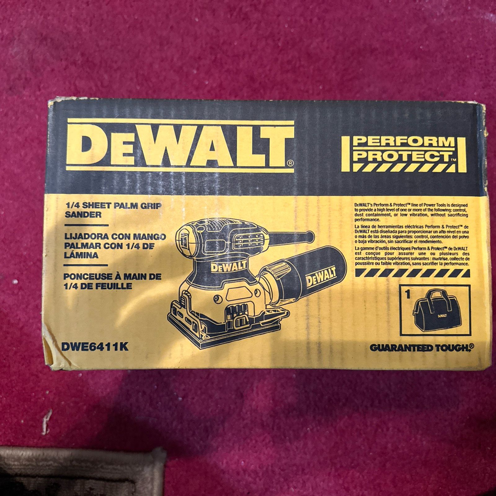 Dewalt Sander 1/4 Sheet Palm Sander 