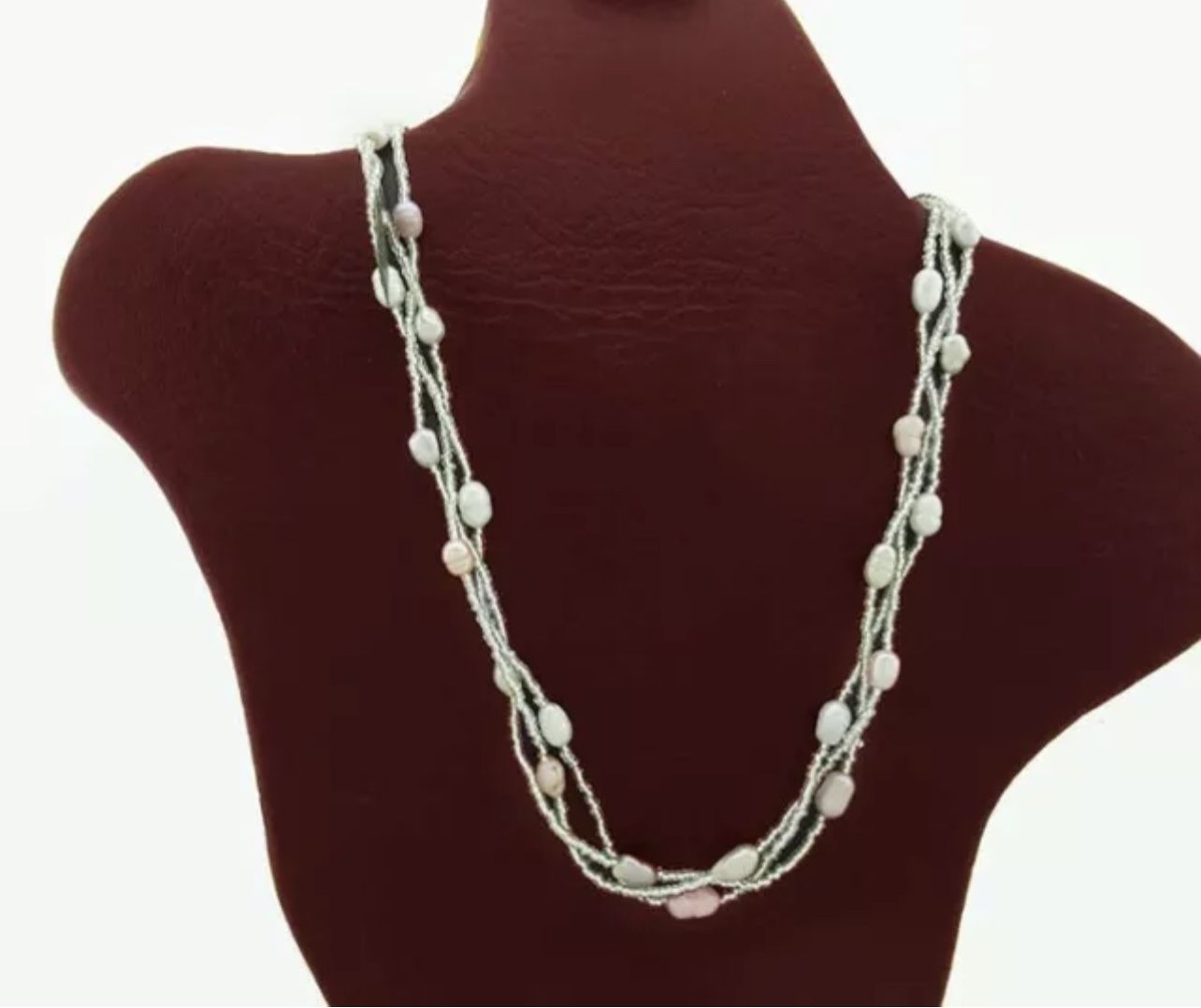 GENUINE FRESH WATER PEARL COLLAR NECKLACE * New With Tag