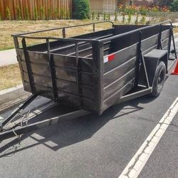 1971 Millerbilt utility trailer 5ft by 10 ft 