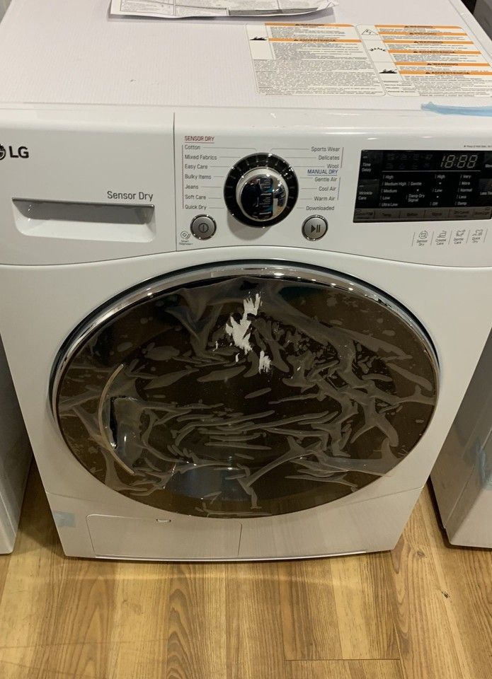 LG 4.2 cu. ft. White Compact Stackable Front Load Ventless Dryer with