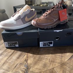 Size 10 - air jordan low Taupe Haze & Supreme Air Max 98 