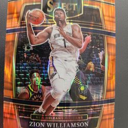 Zion Williamson Orange Flash Prizm #96