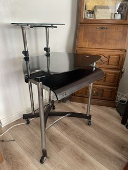 Glass desk