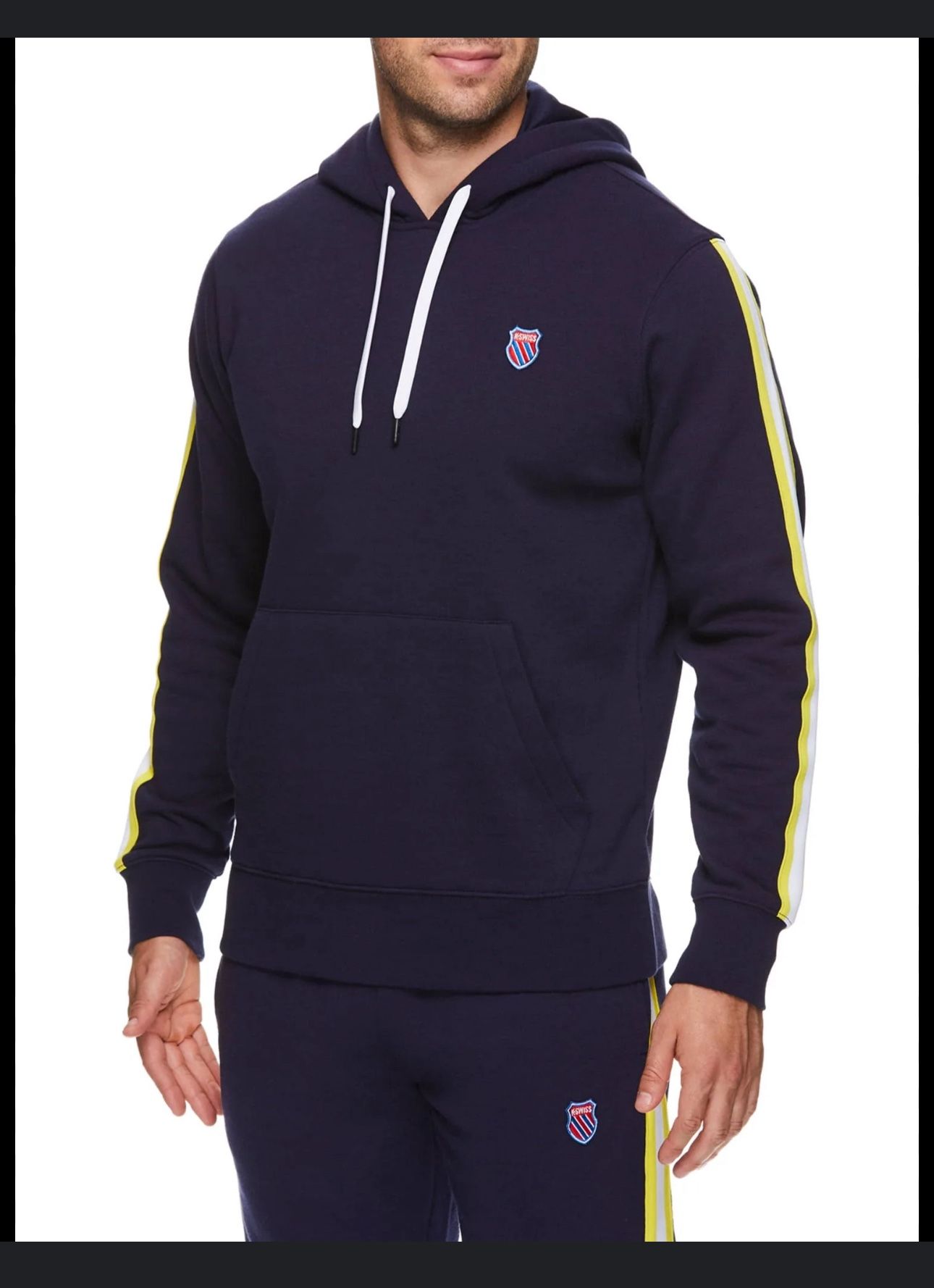 K-Swiss Navy Hoodie Size Small