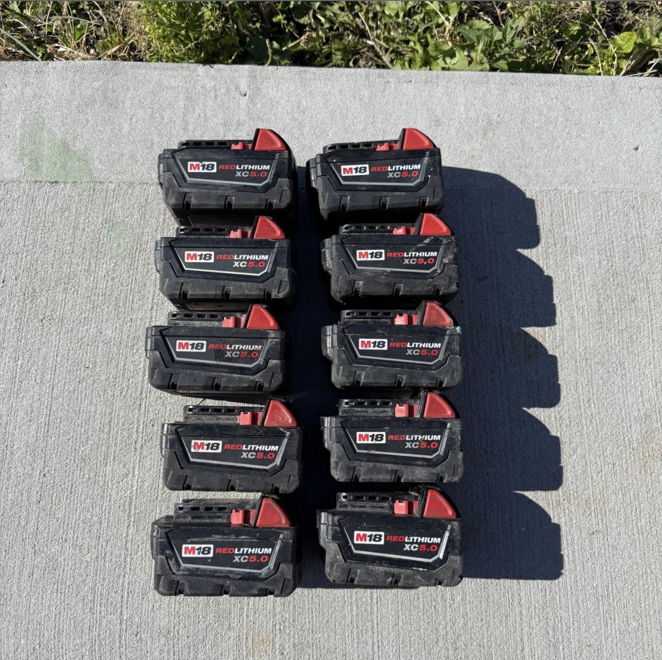 M18 Milwaukee 5.0Ah batteries