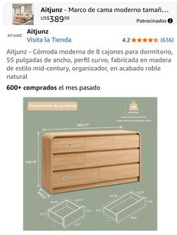 Comoda  de 8 Cajones