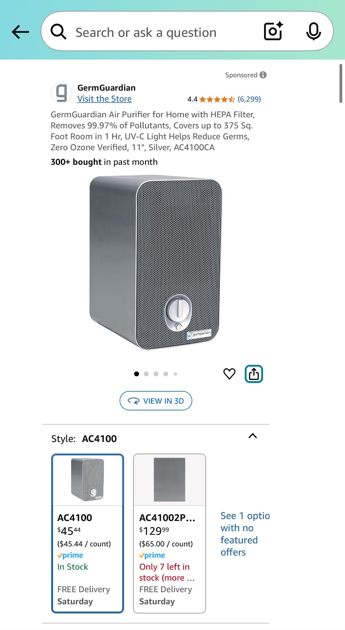GermGuardian Air Purifier