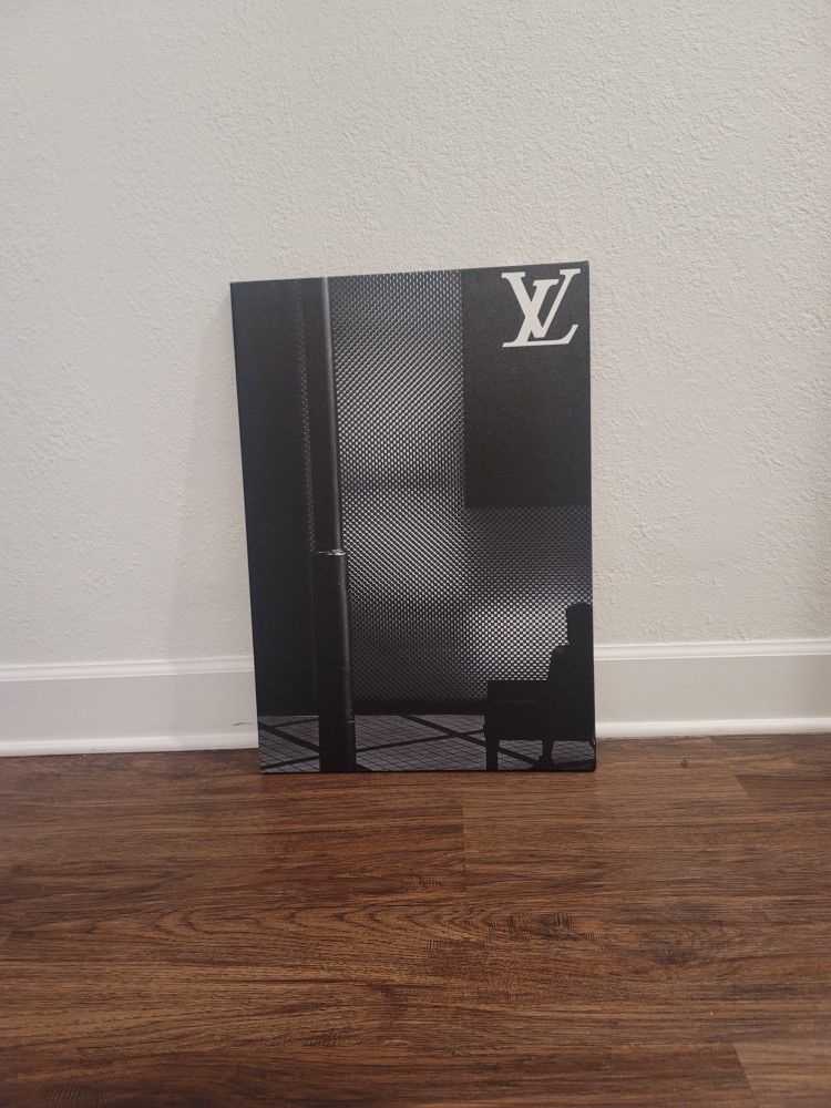 🖤 Canvas Wall Art – LV Black (18x26) – $40