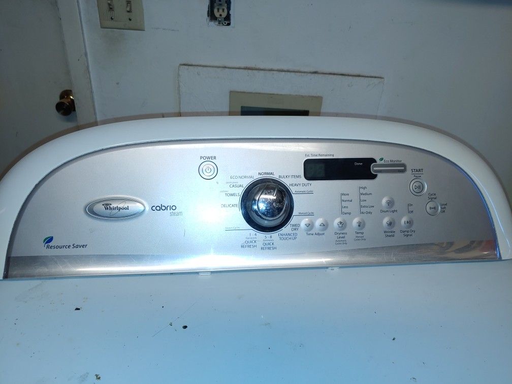 Whirlpool Cabrio Steam washer and dryer parts
