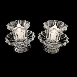Princess House Crystal Candle Holders