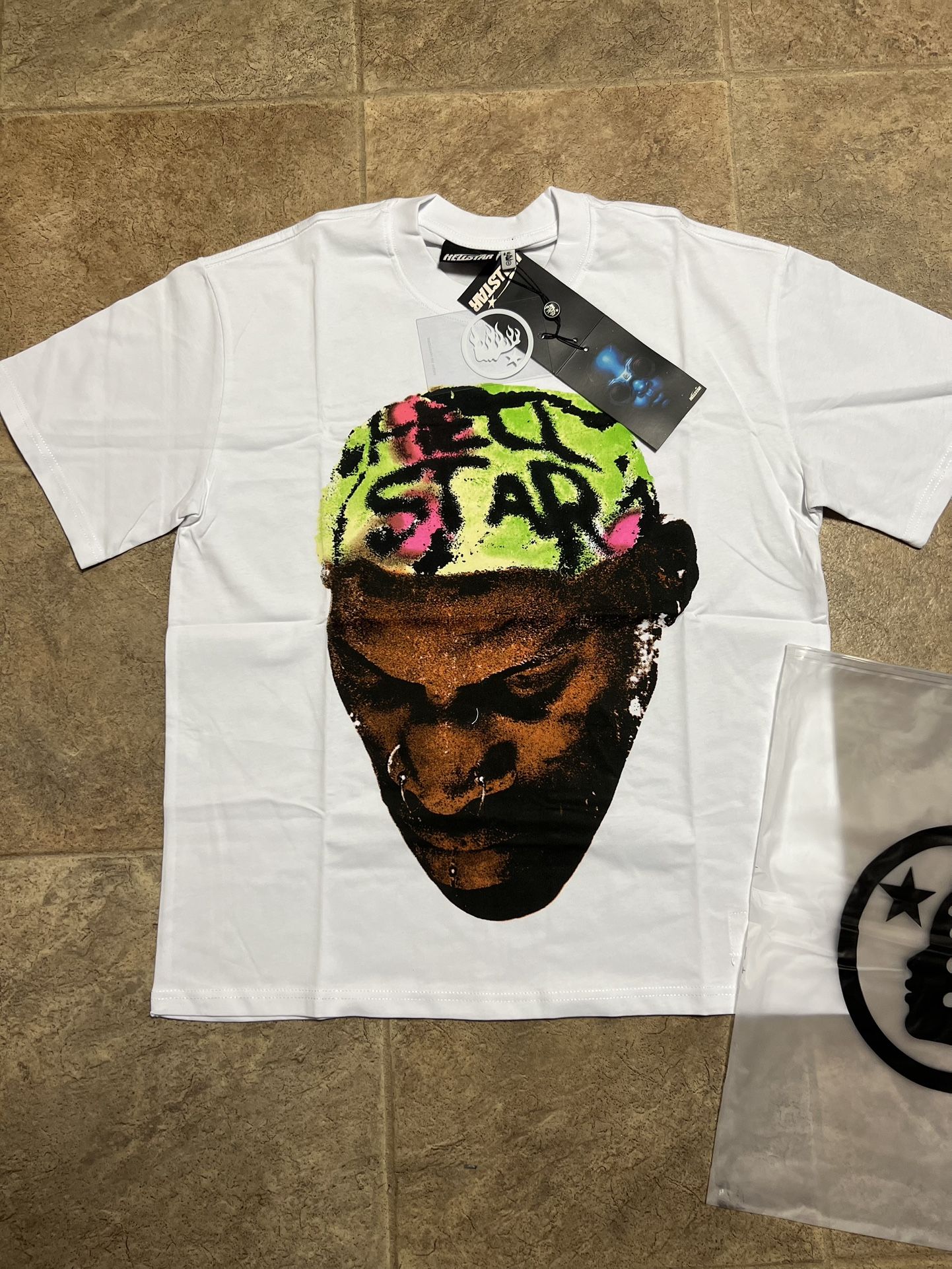 White Hellstar T-Shirt - Small