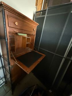 Secretary Desk & Cabinet