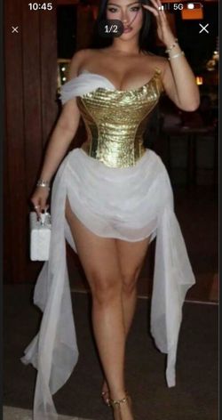 Cleopatra costume dress and headpiece
