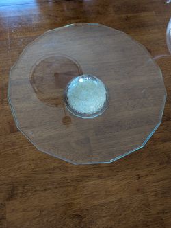 Glass Cake Plate