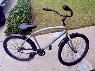 Silver Beach Cruiser Bicycle
