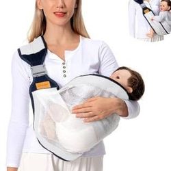 Baby Sling Carrier Newborn to Toddler, Lightweight Baby Carrier Sling, Baby Wrap Sling, Baby Hip Seat Carrier for Toddler Sling, Baby Holder Carrier, 