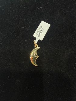 Moon Face Charm Pendant