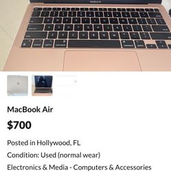 MacBook Air Great Condition- No Scratches or Damages