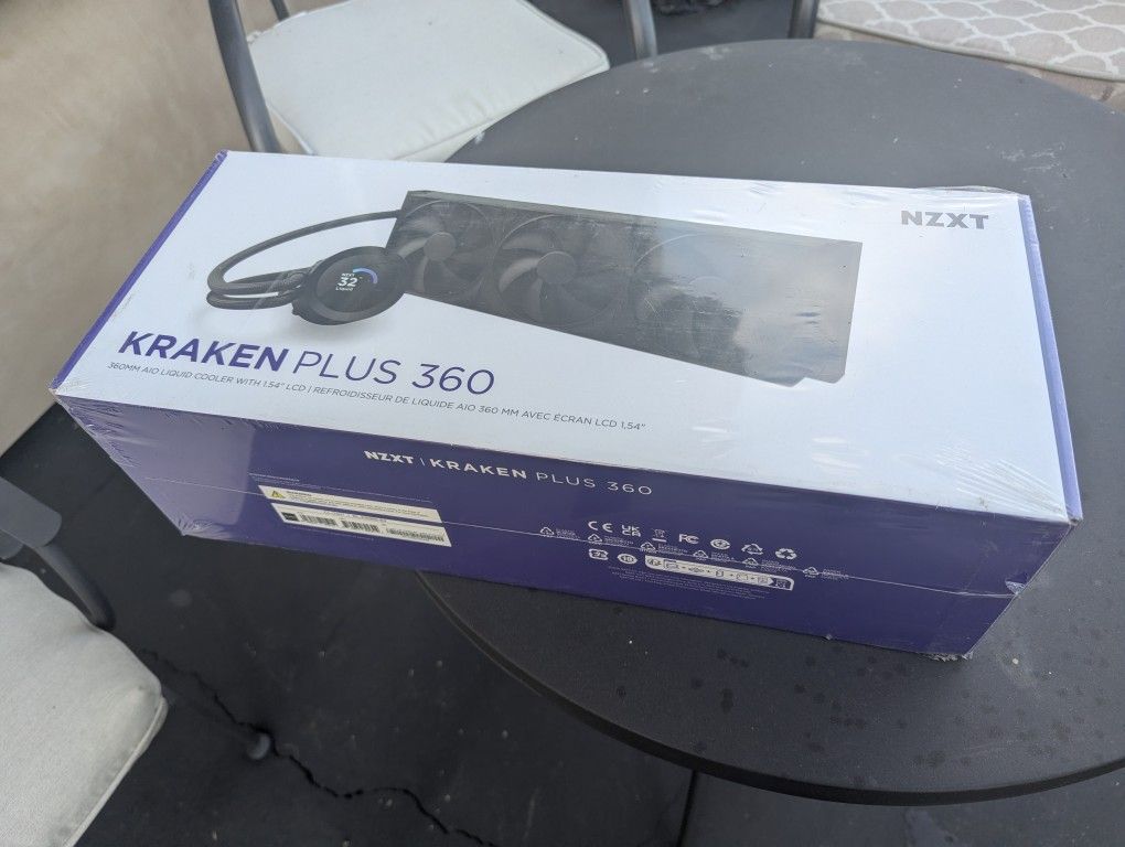 nzxt Kraken plus 360 AIO CPU Cooler 360 mm radiator
