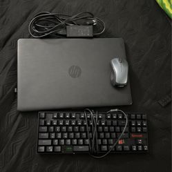 Hp Laptop With Mouse, Charger, and Keyboard 