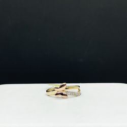 14k Solid gold butterfly ring