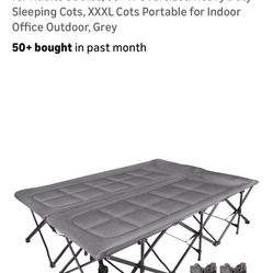Oversized Zip Together Camping Cot