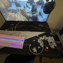 Pc Gaming, Monitor And Gaming Table 