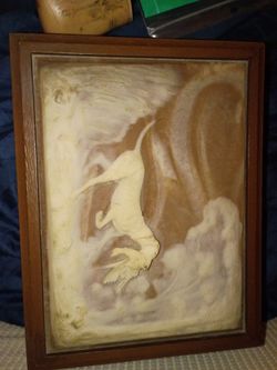 Vintage 1970s DecoTel Push Button Telephone Duck Hunting Dog Incolay Stone Cover