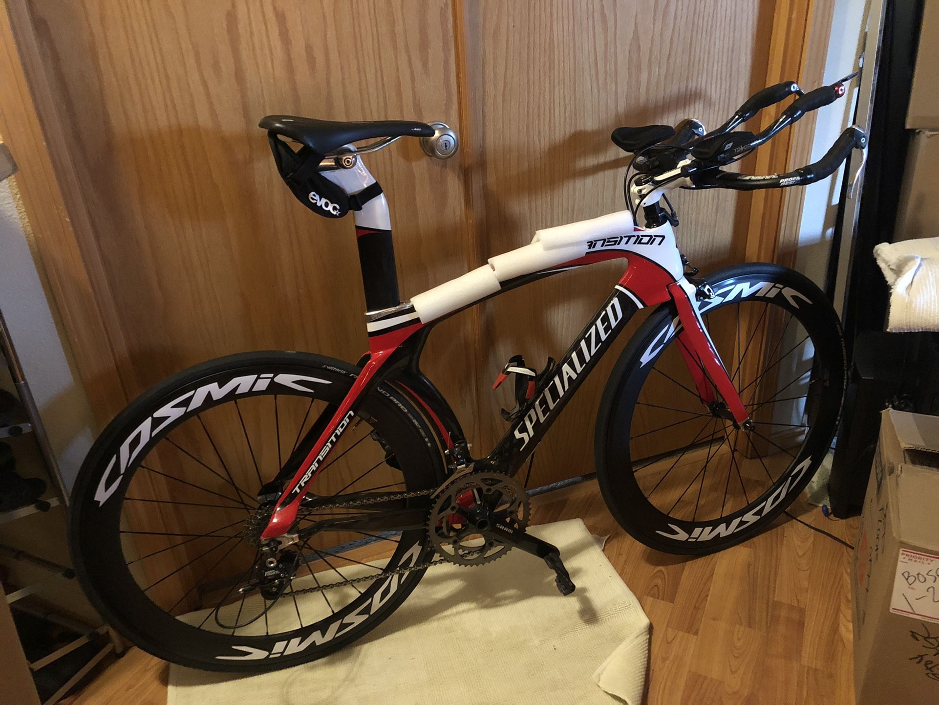 Specialized Sworks Transition Carbon TT / Tri Bike, size 52.6cm